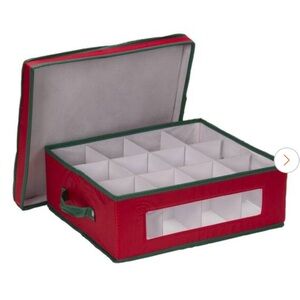 Holiday Dinnerware Cup Chest - NWT